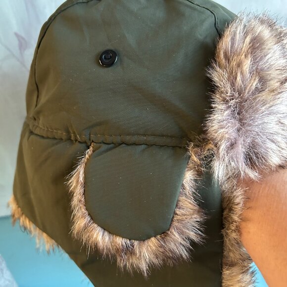 John Boy Trapper Hat Bomber Hat Faux Fur One Size Cold Gear Raingear Hunting - Picture 6 of 12